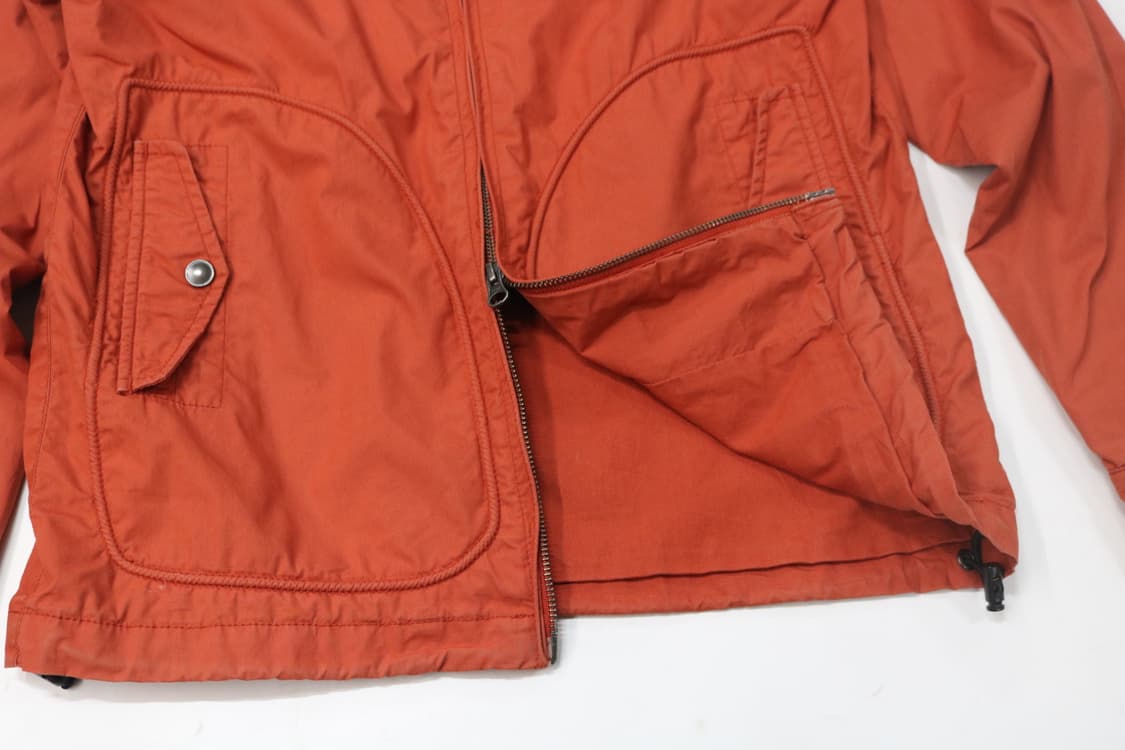 빈티지 오렌지 테크니컬 후드 윈드브레이커 자켓 (M) 상품이미지6
