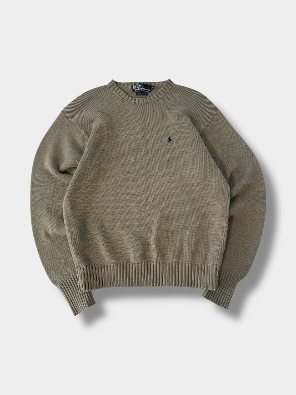 폴로 랄프로렌 90‘s 카키 해비코튼 니트 상품이미지1