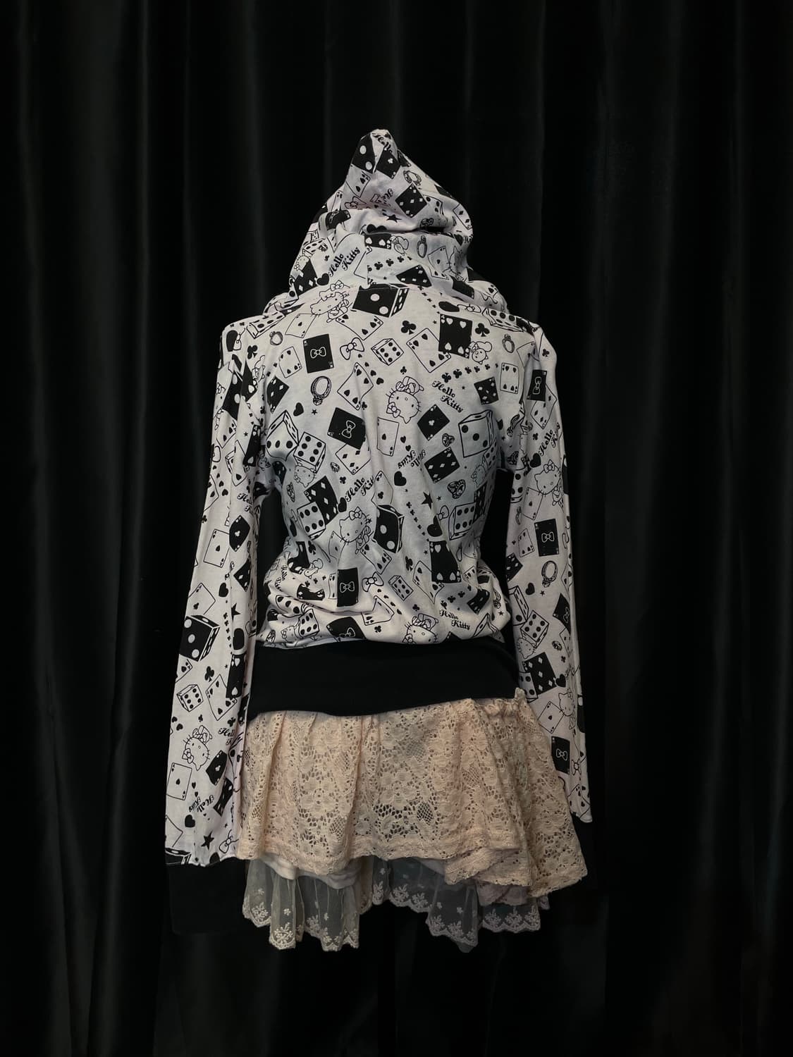 colza hellokitt 헬로키티 갸루 후드집업 상품이미지5