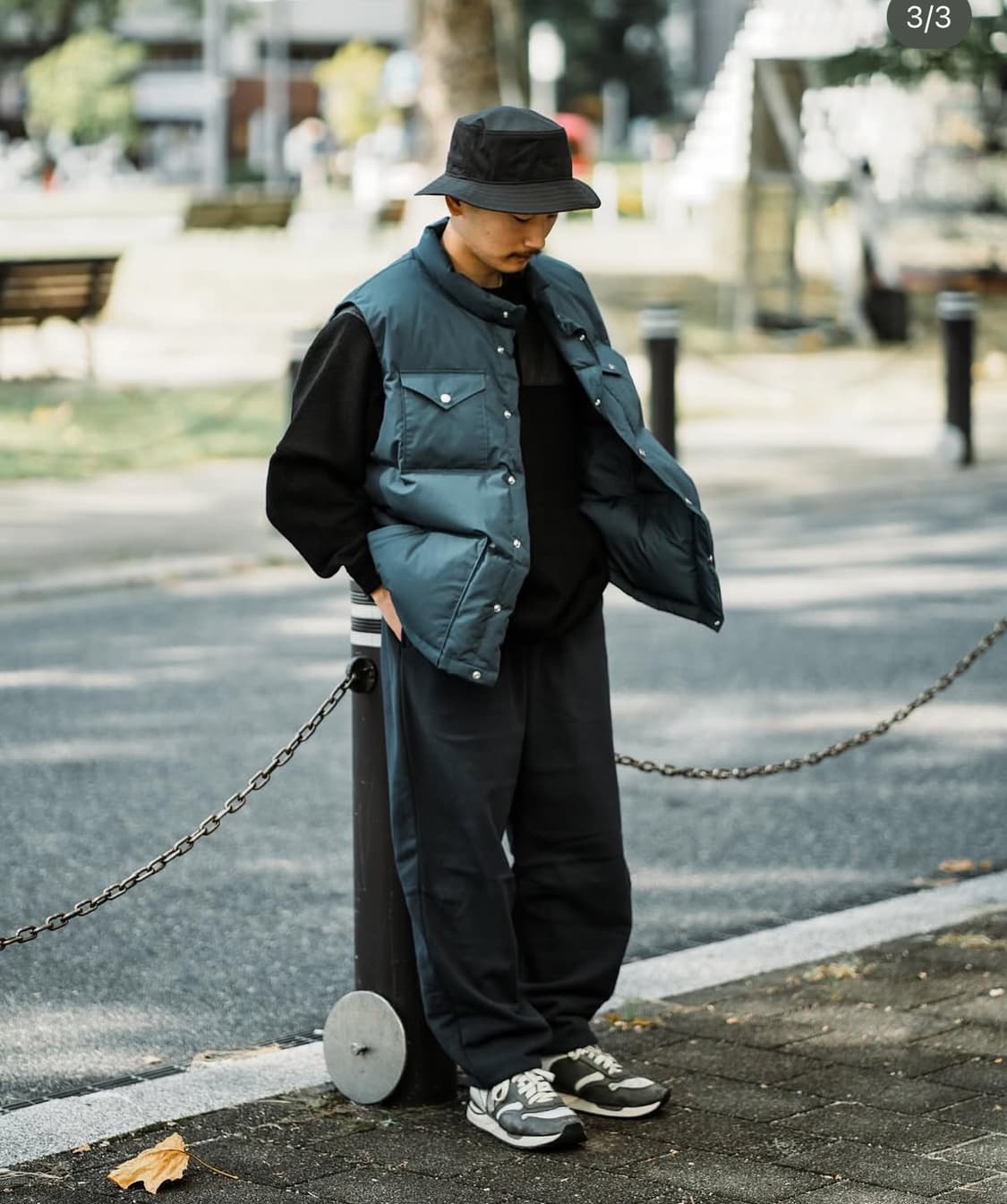 Purple label 65/35 시에라 베스트 패딩 빈티지네이비 상품이미지10