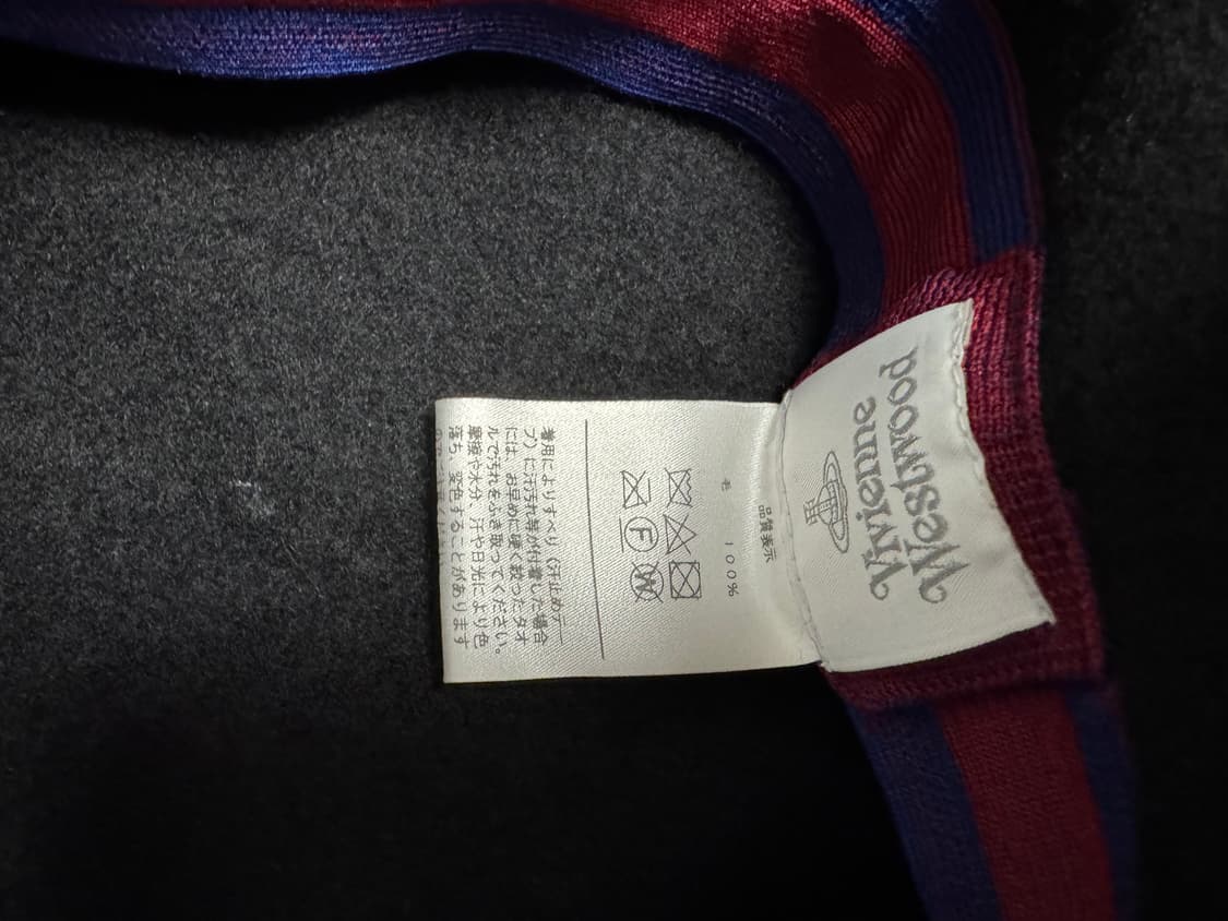 비비안웨스트우드 울 베레모 블랙 상품이미지5