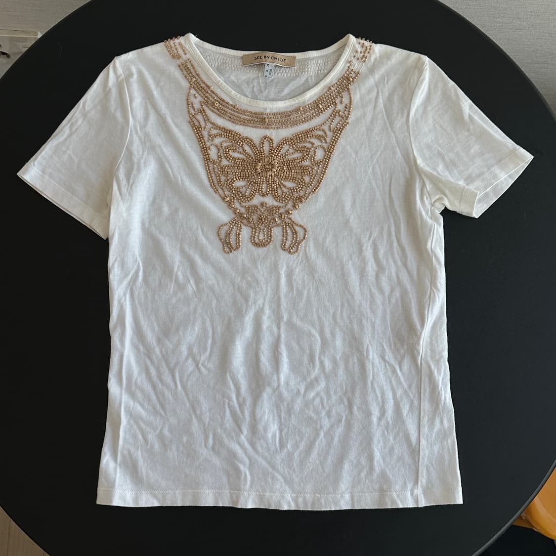 See by Chloe wood beaded tee 상품이미지2