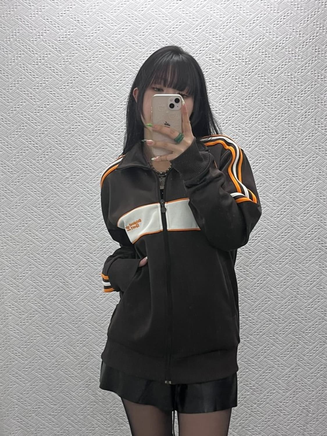 아디다스 레트로 Y2K 희귀 초코오렌지 져지 집업 105 C09049 상품이미지2