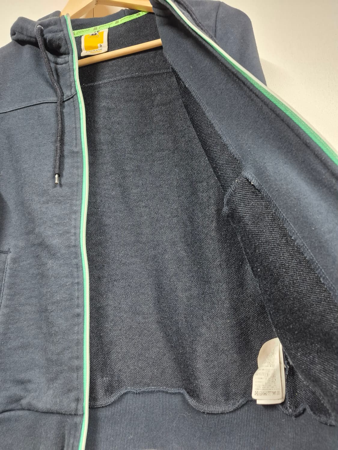 공용 팬콧 네이비 후드 집업자켓  상품이미지5