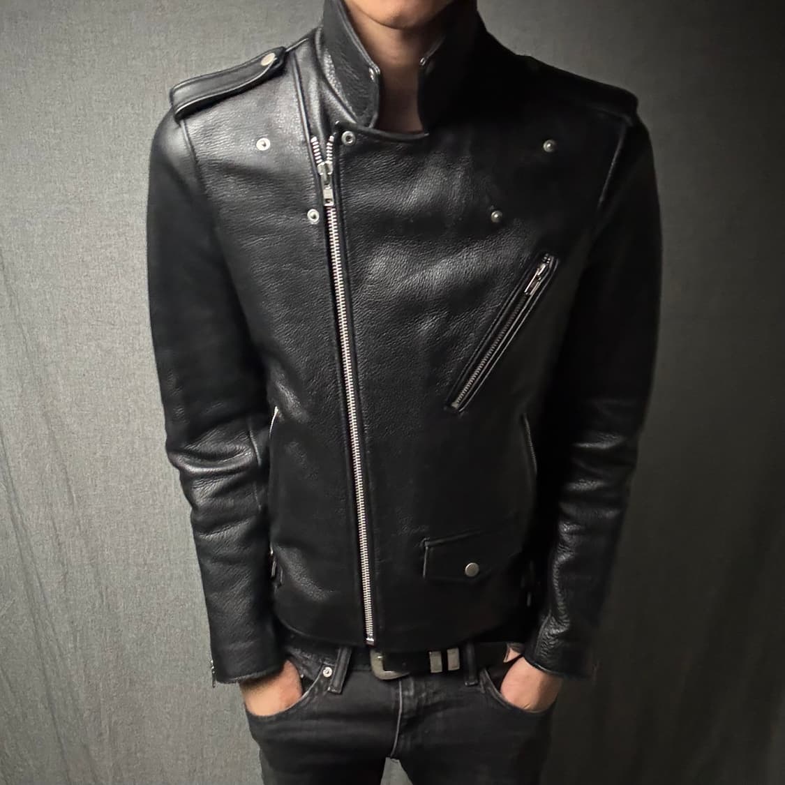 vintage rider leather jacket 상품이미지2