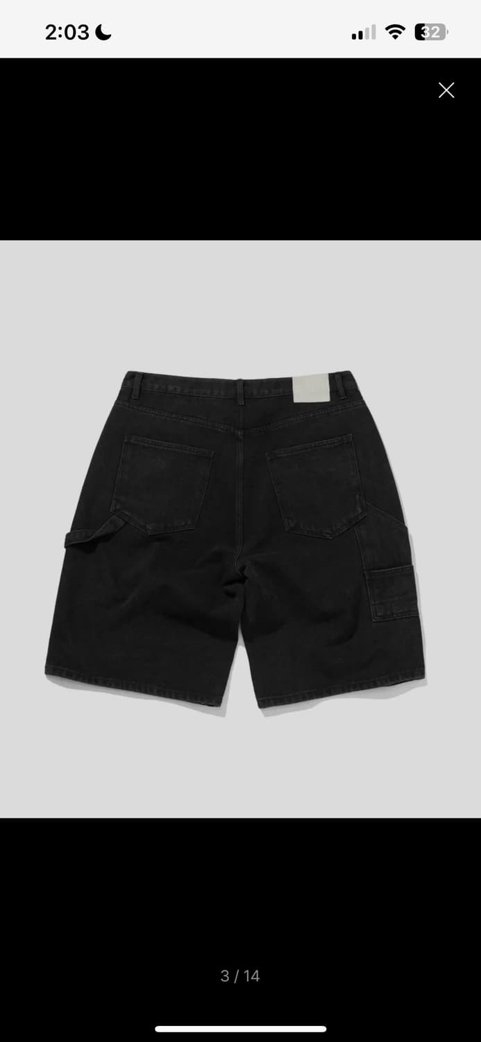 스웨이드 버뮤다 팬츠 카펜터 데님 쇼츠 상품이미지1