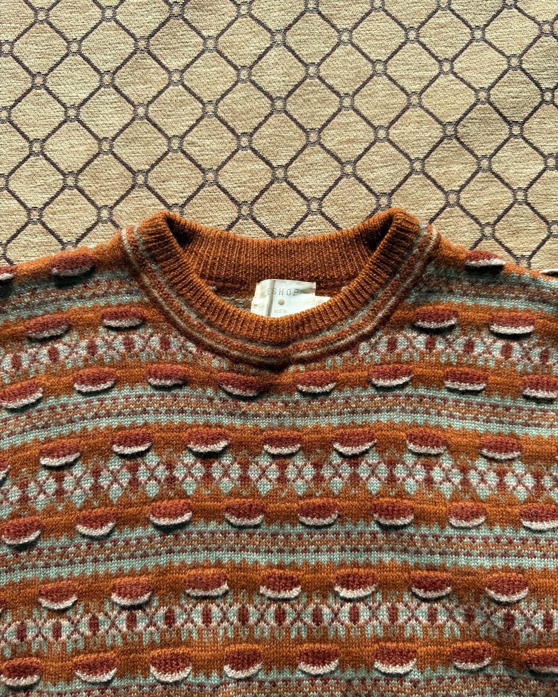 오렌지 디테일 니트 상품이미지1