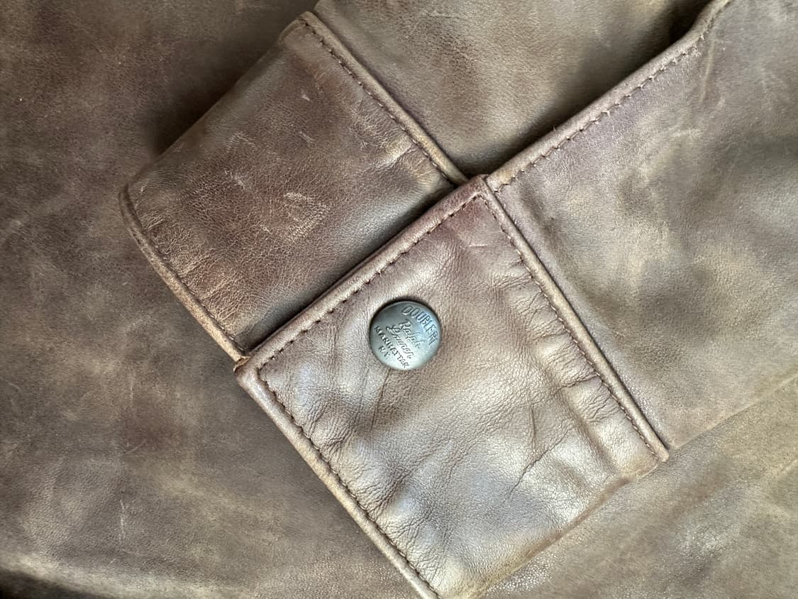 RRL 25ss 핸드디스트레스트 레더 오버셔츠 상품이미지6