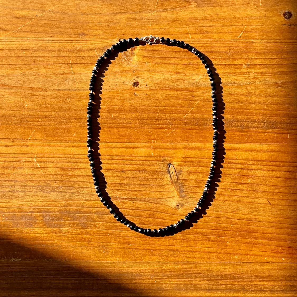 실버 글라스 비즈 네크리스 목걸이 인디언주얼리 네이티브아메리칸 상품이미지2