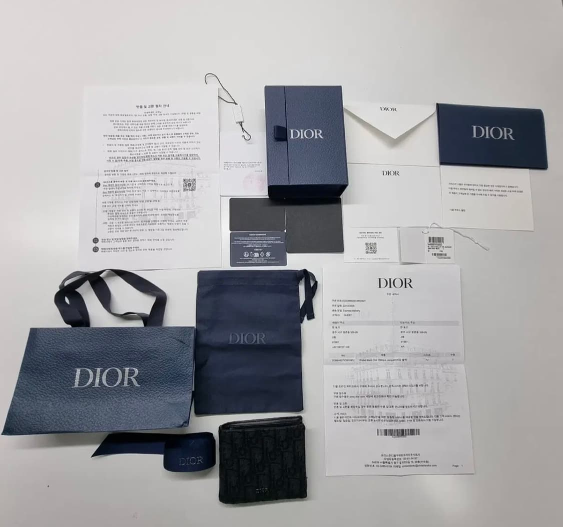 [새상품급/풀구성] 디올 오블리크 반지갑 상품이미지6