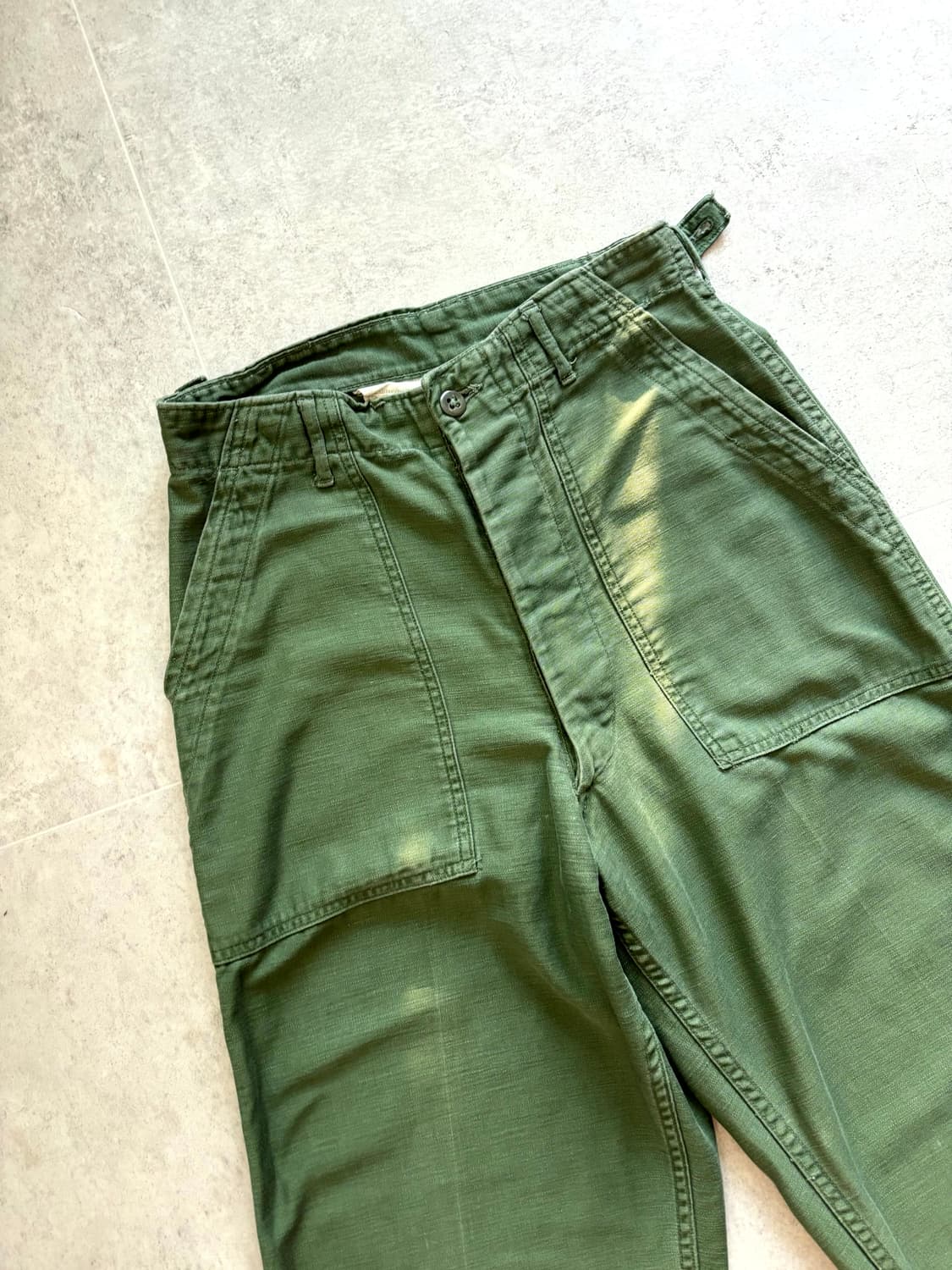60's 미군 OG 107 퍼티그 팬츠 S(27~28) 전기형 상품이미지3