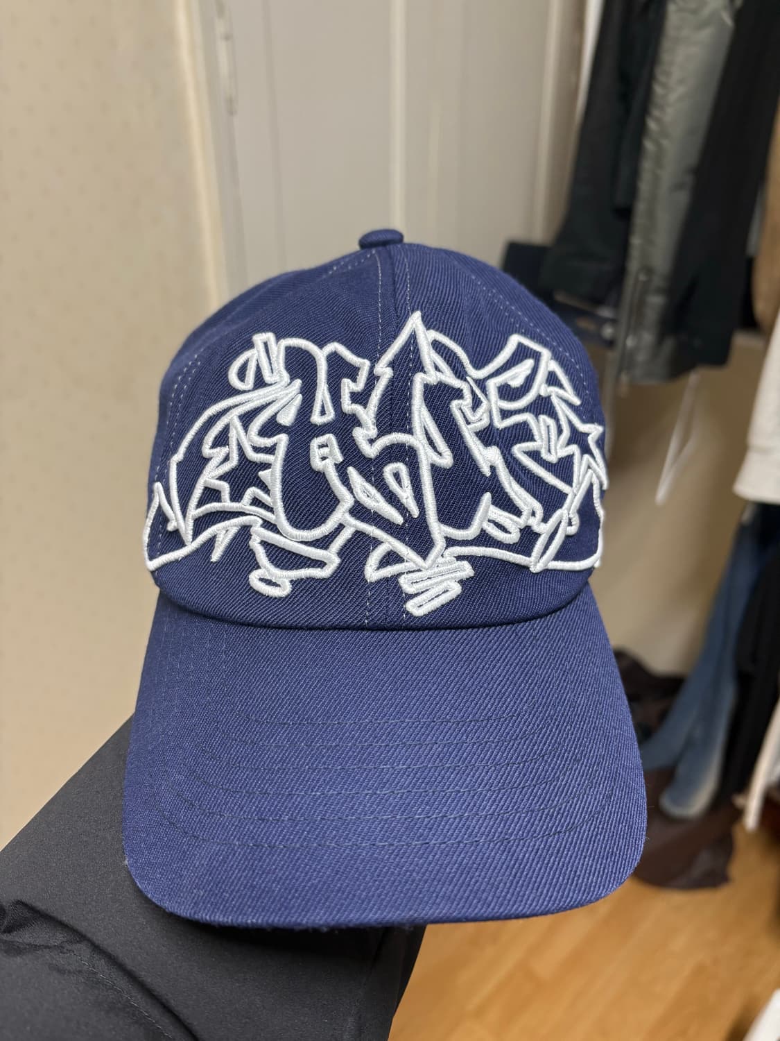 HUF 아웃라인 네이비 스냅백 볼캡 상품이미지2