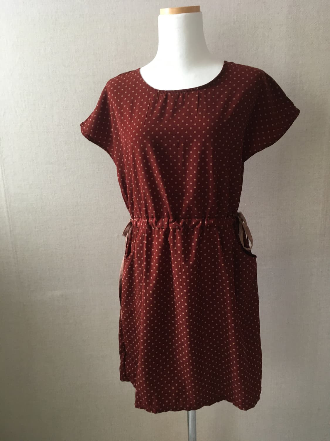 빈티지 레드도트원피스 상품이미지2