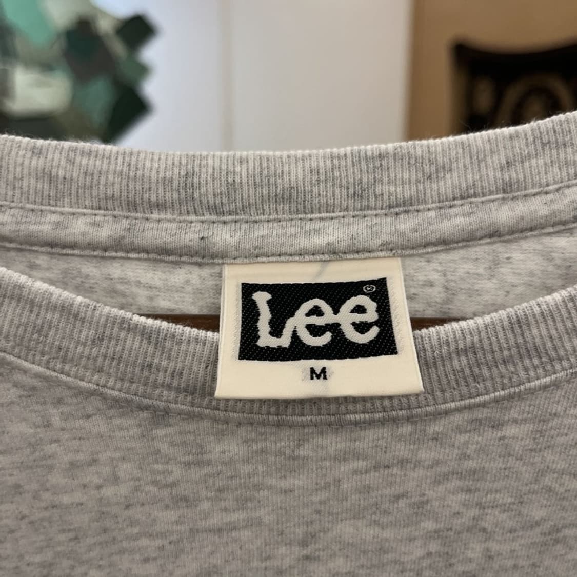 LEE 리 캐주얼 빈티지 멜란지 빅로고 반팔티 M C10905 상품이미지5