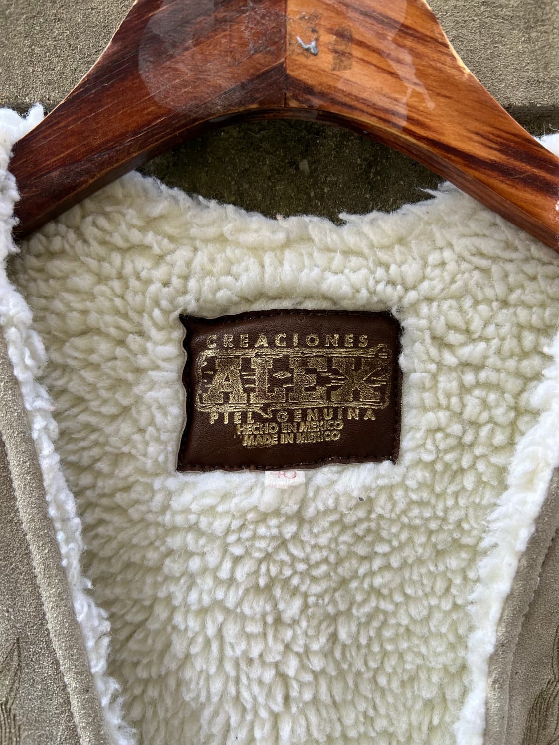 1970s SUEDE WESTERN SHERPA 스웨이드웨스턴베스트 상품이미지6