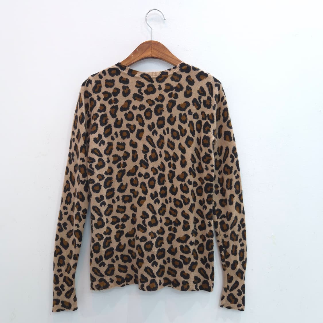 Cynthia rowley 100% 캐시미어 레오파드 니트 상품이미지8