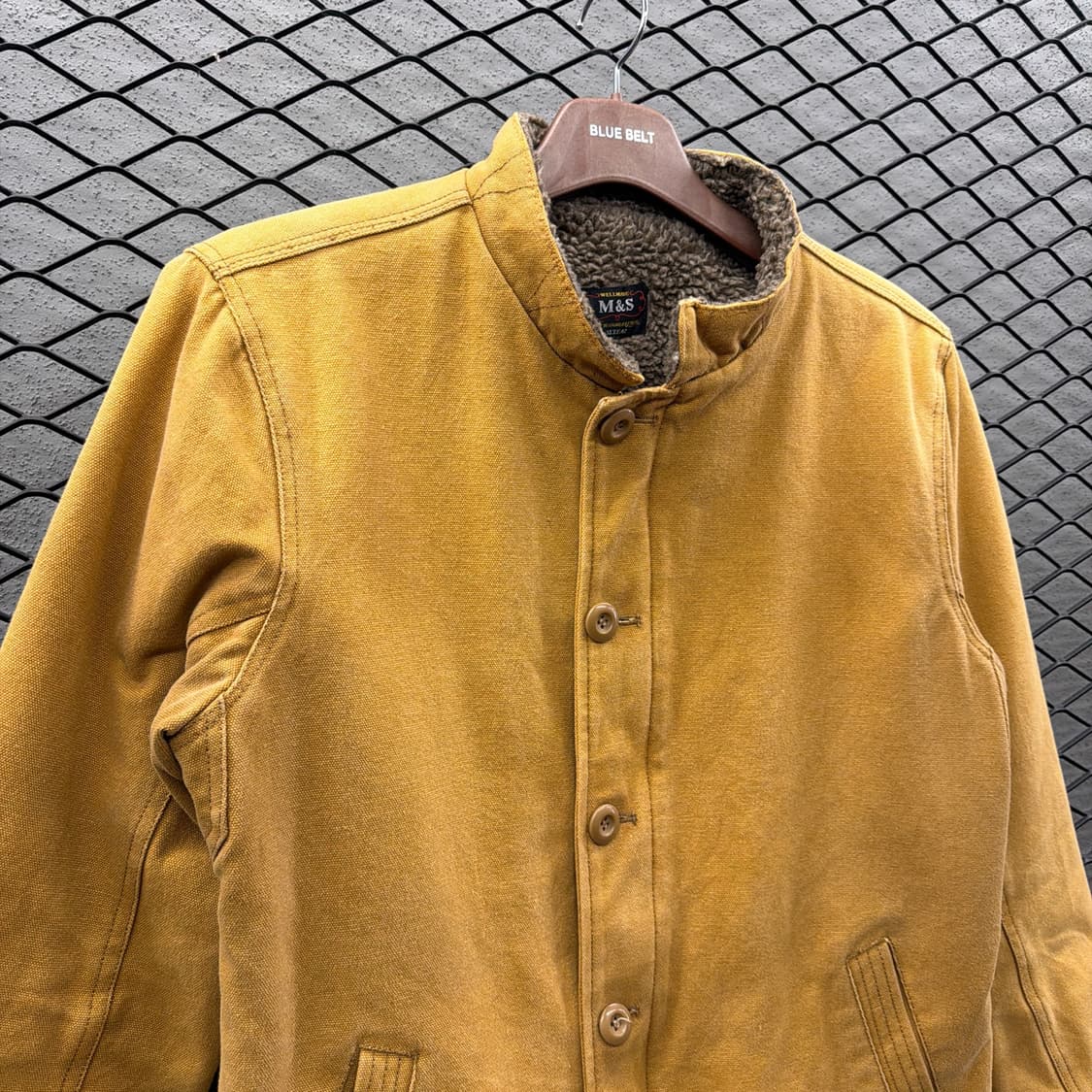 스탠카라 워크 집업자켓 보아안감 윈드가드 5버튼 디테일 상품이미지4