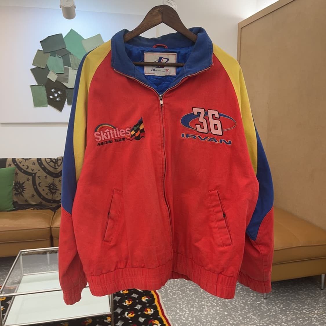 빈티지 희귀 스키틀즈 모터사이클 레이싱 자켓 L C07640 상품이미지3