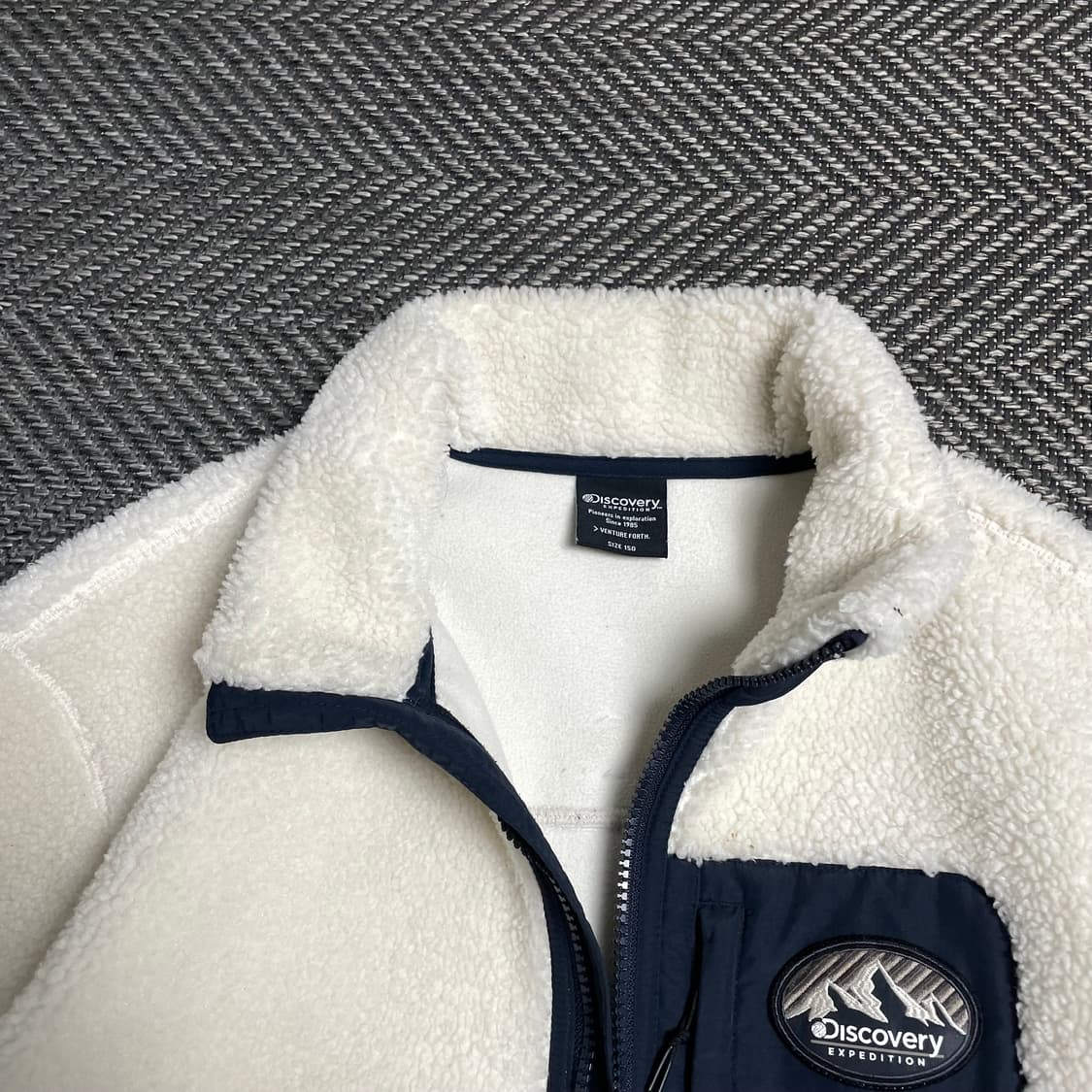 디스커버리 양털 쉐르파 반코트 롱 플리스 자켓o 5144 상품이미지2