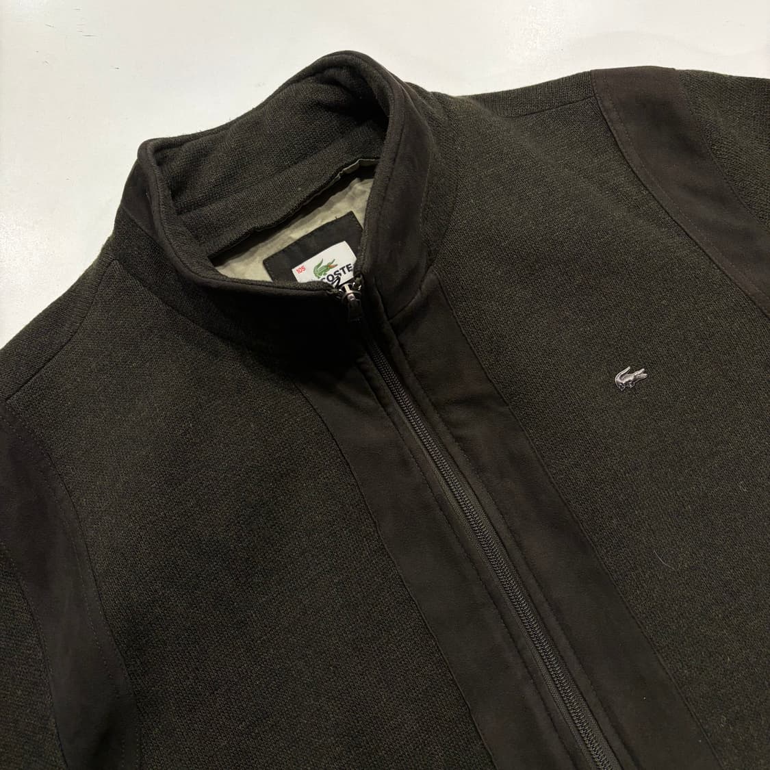 [105] 라코스테 울 그린 니트 집업 자켓 B298 상품이미지3
