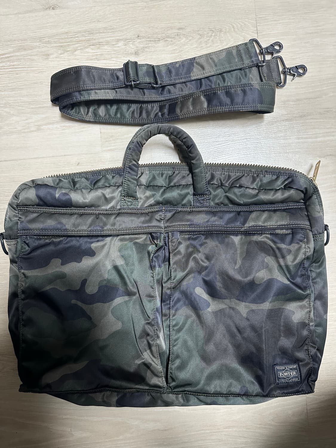 PORTER 요시다 포터 탱커 2way 브리프케이스 숄더백 카모 상품이미지1