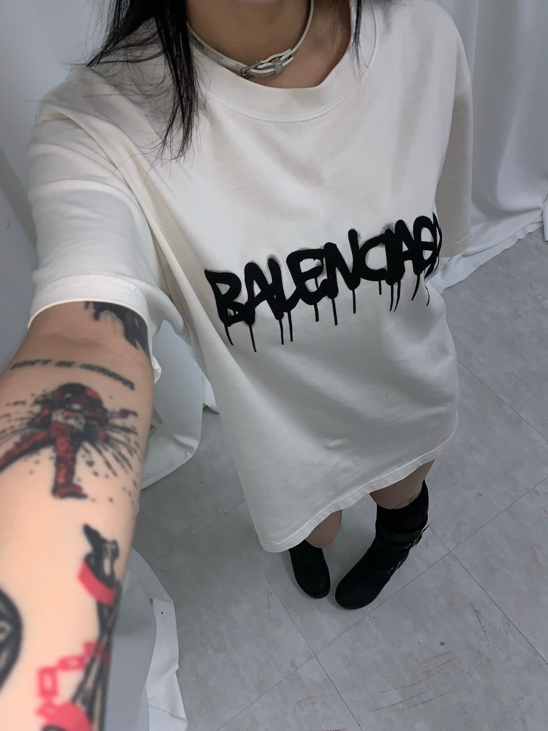Balenciaga logo short-sleeve T-shir 상품이미지1