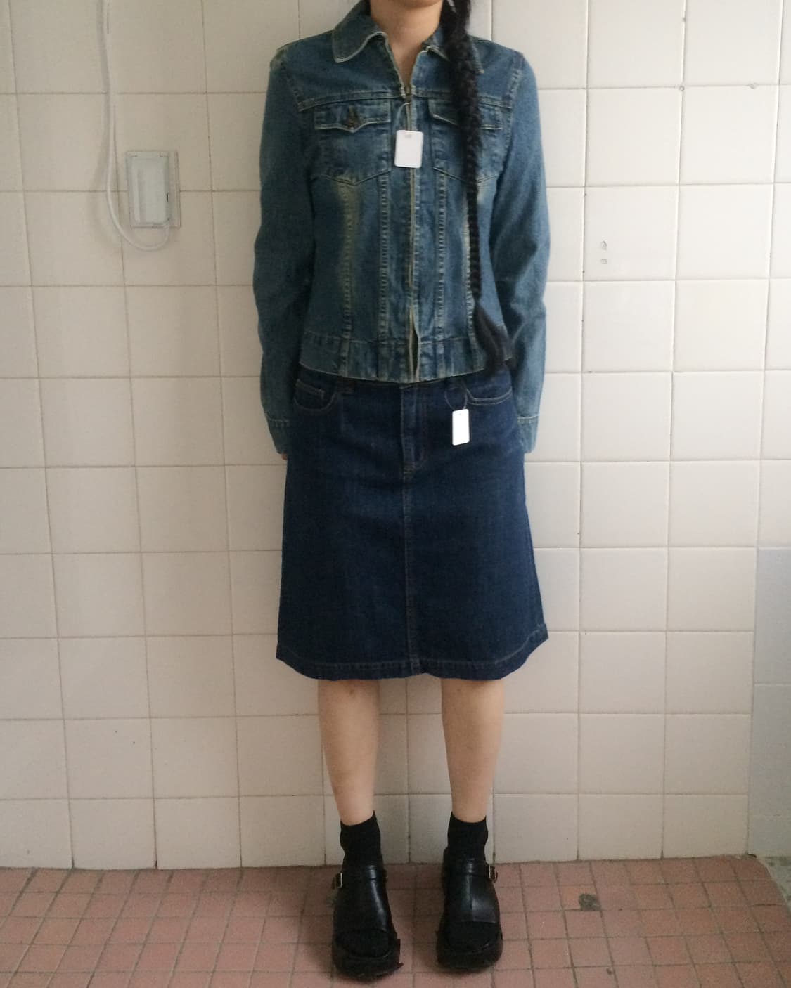 Ghost of Harlem denim zip up jacket 상품이미지4