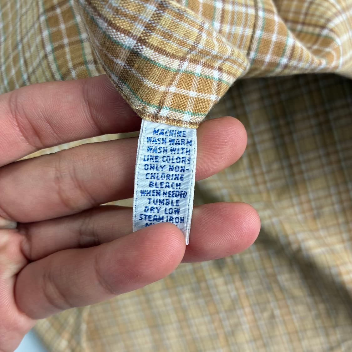 Polo 폴로 랄프로렌 깅엄 베이지 셔츠 상품이미지5