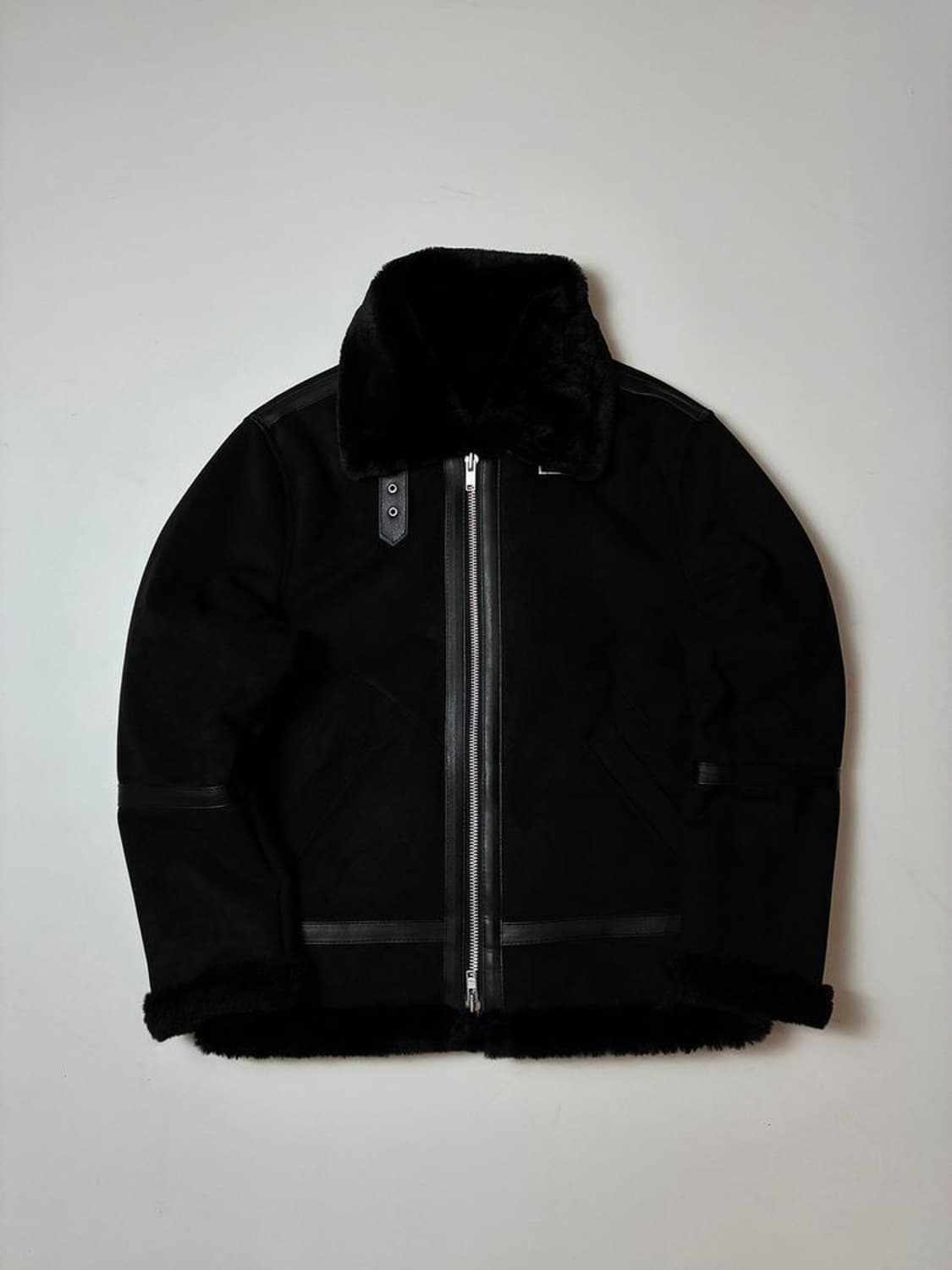 도프제이슨 솔리드 스웨이드 무톤 무스탕 자켓 PN8204 상품이미지1