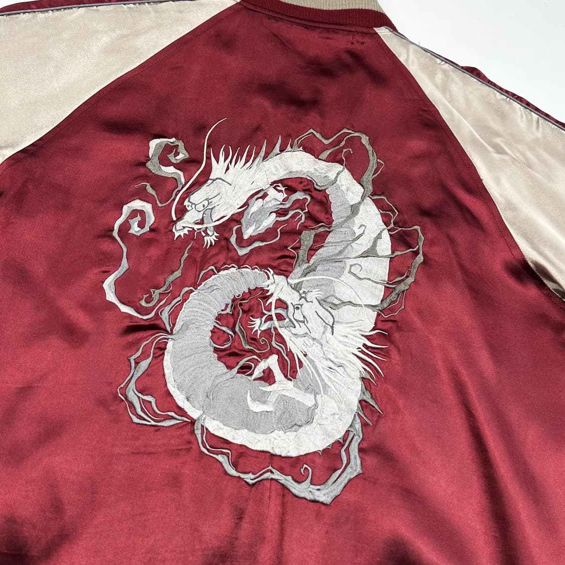 JPN 재팬빈티지 용 자수 스카쟌 자켓 L 상품이미지5