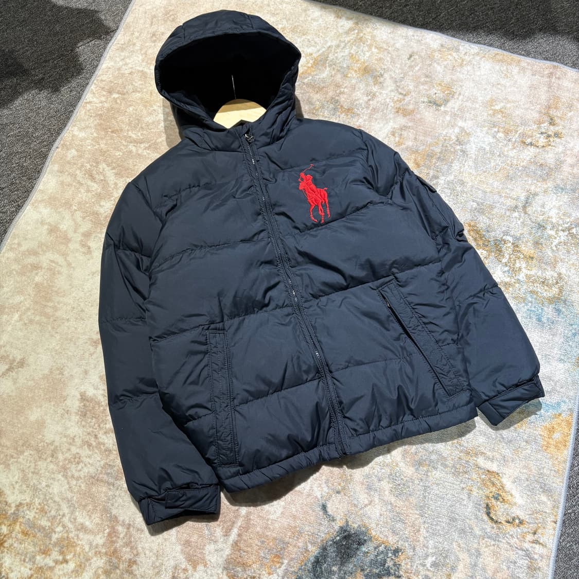 폴로 빅포니 사이드포켓 후드패딩점퍼 상품이미지2