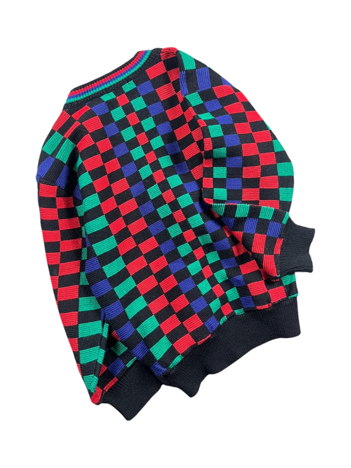 Vintage 체스 패턴 니트  상품이미지3