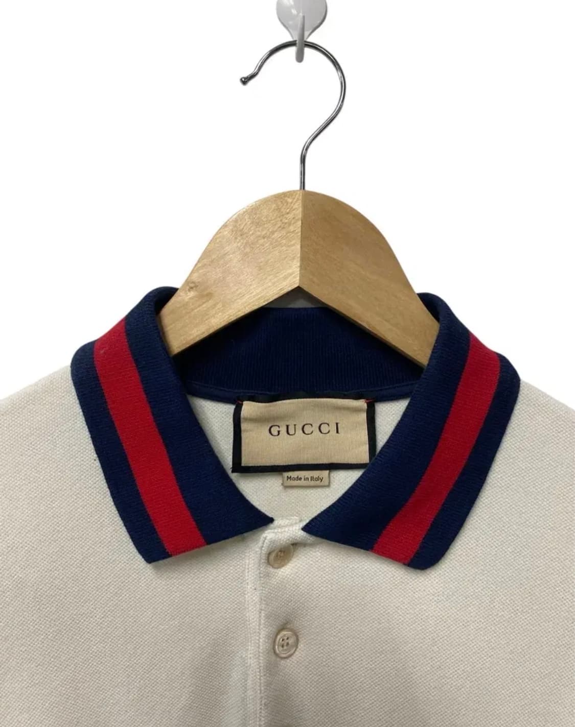 구찌 Gucci 카라 코튼 피케 티셔츠 L 상품이미지5