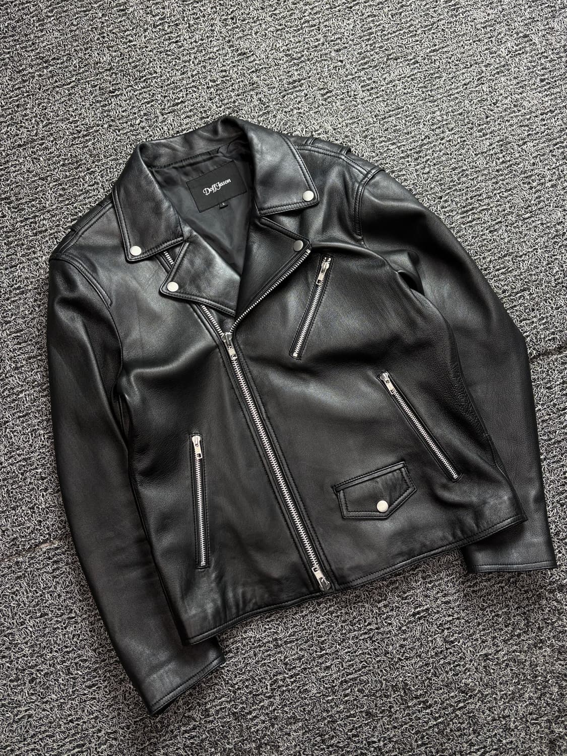 도프제이슨 램스킨 더블 라이더 레더 자켓 2475 상품이미지1