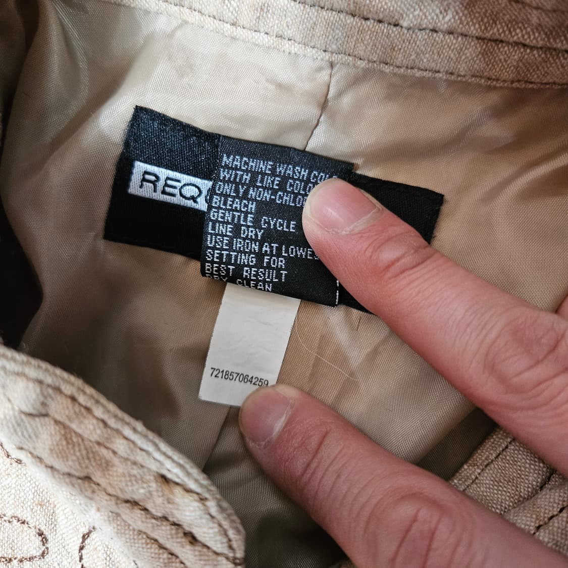 Requirements 린넨 블렌딩 자수 밴드 버튼업 자켓 S  상품이미지7