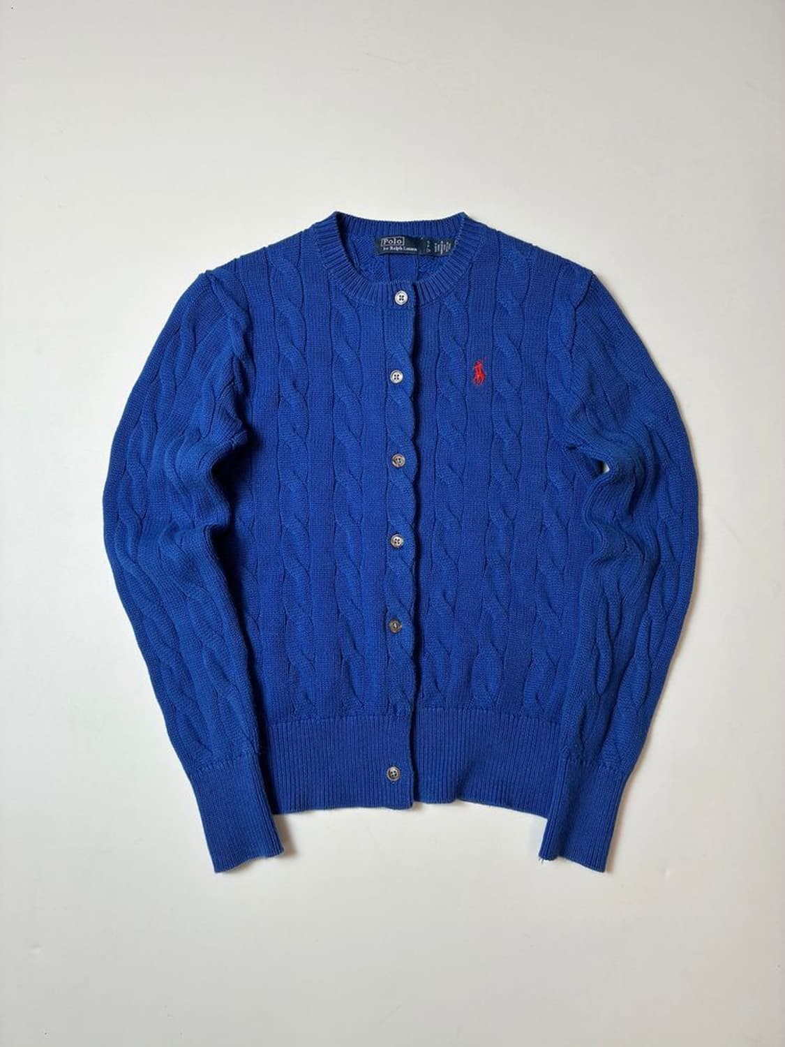 폴로 랄프로렌 신형 우먼스 코튼 꽈배기 니트 가디건 PN8403 상품이미지1