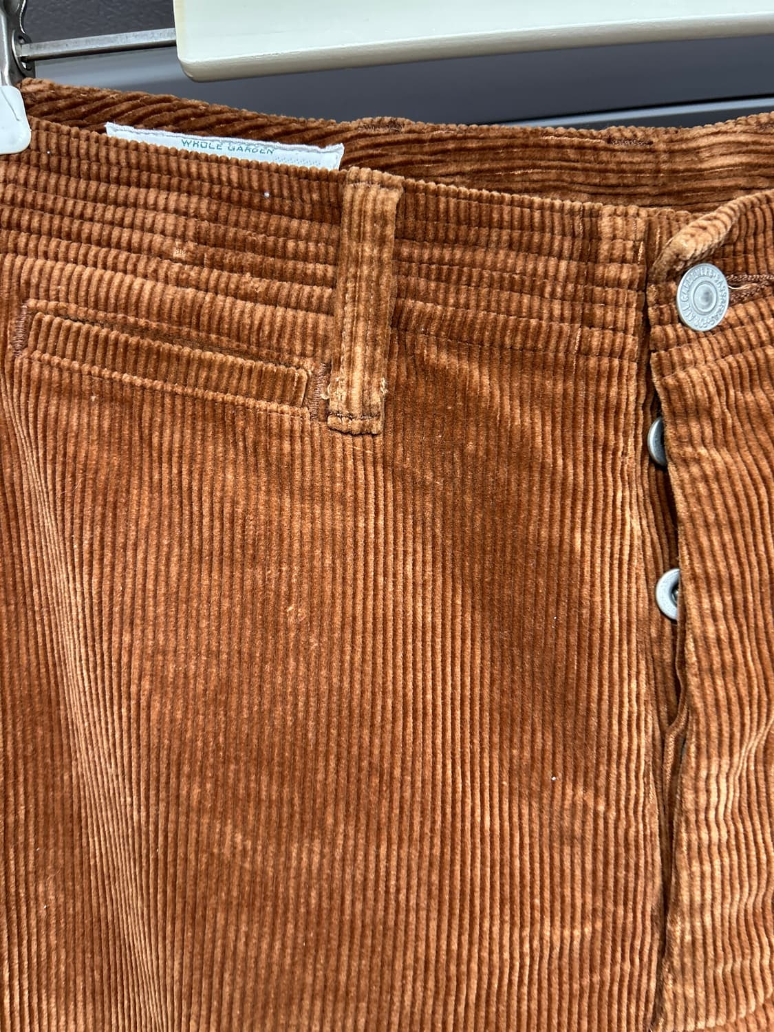 SASSAFRAS 사사프라스 오렌지 브라운 코듀로이 팬츠 M 상품이미지2