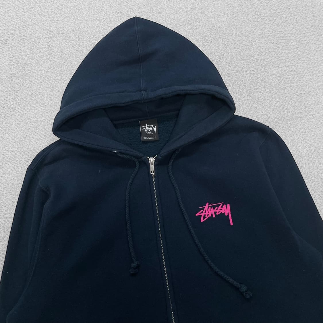 스투시 Stussy up on it 그래픽 후드집업 네이비 상품이미지4