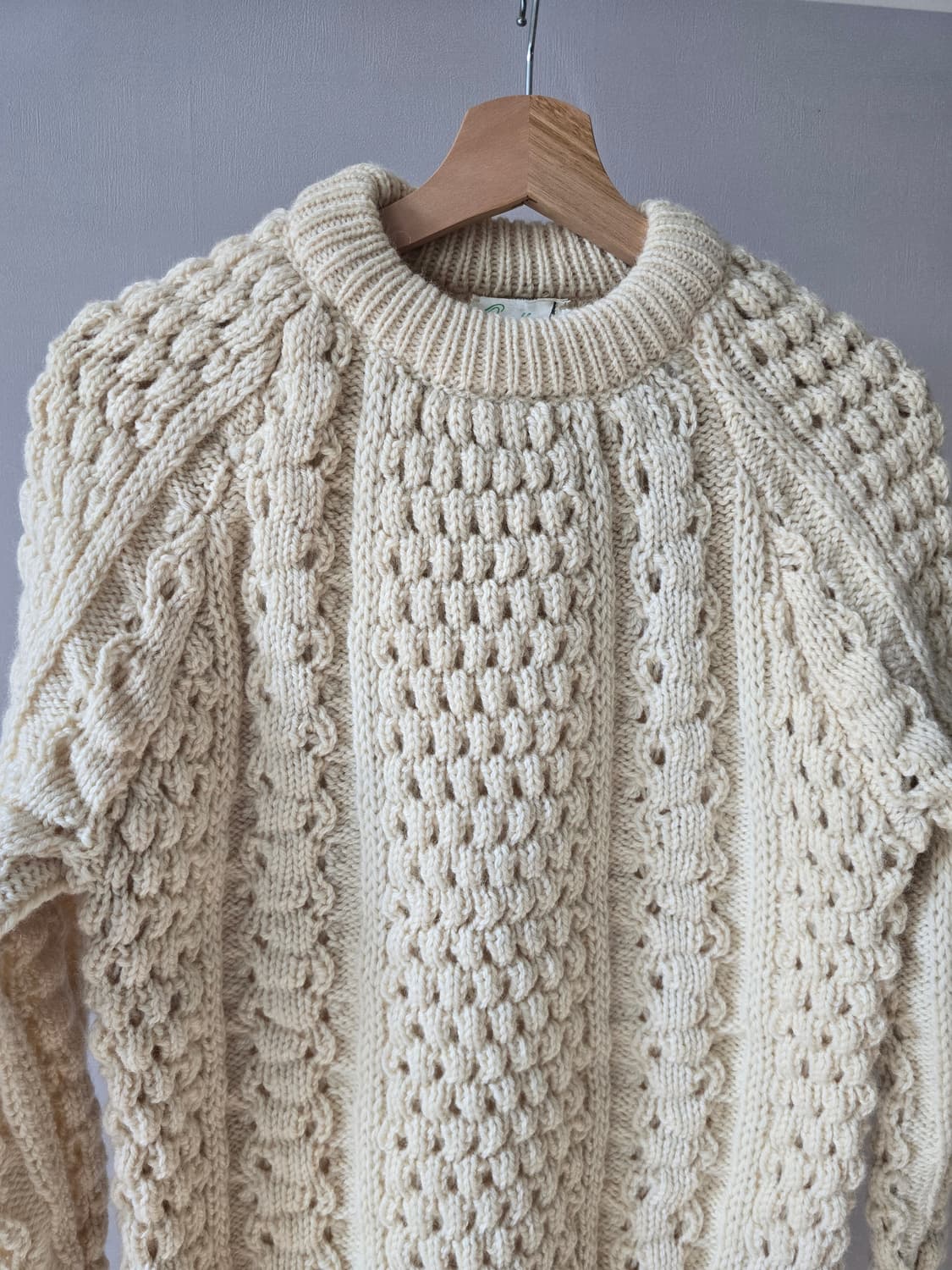 아일랜드 Quill Knit 100% 울 빈티지 니트 상품이미지2