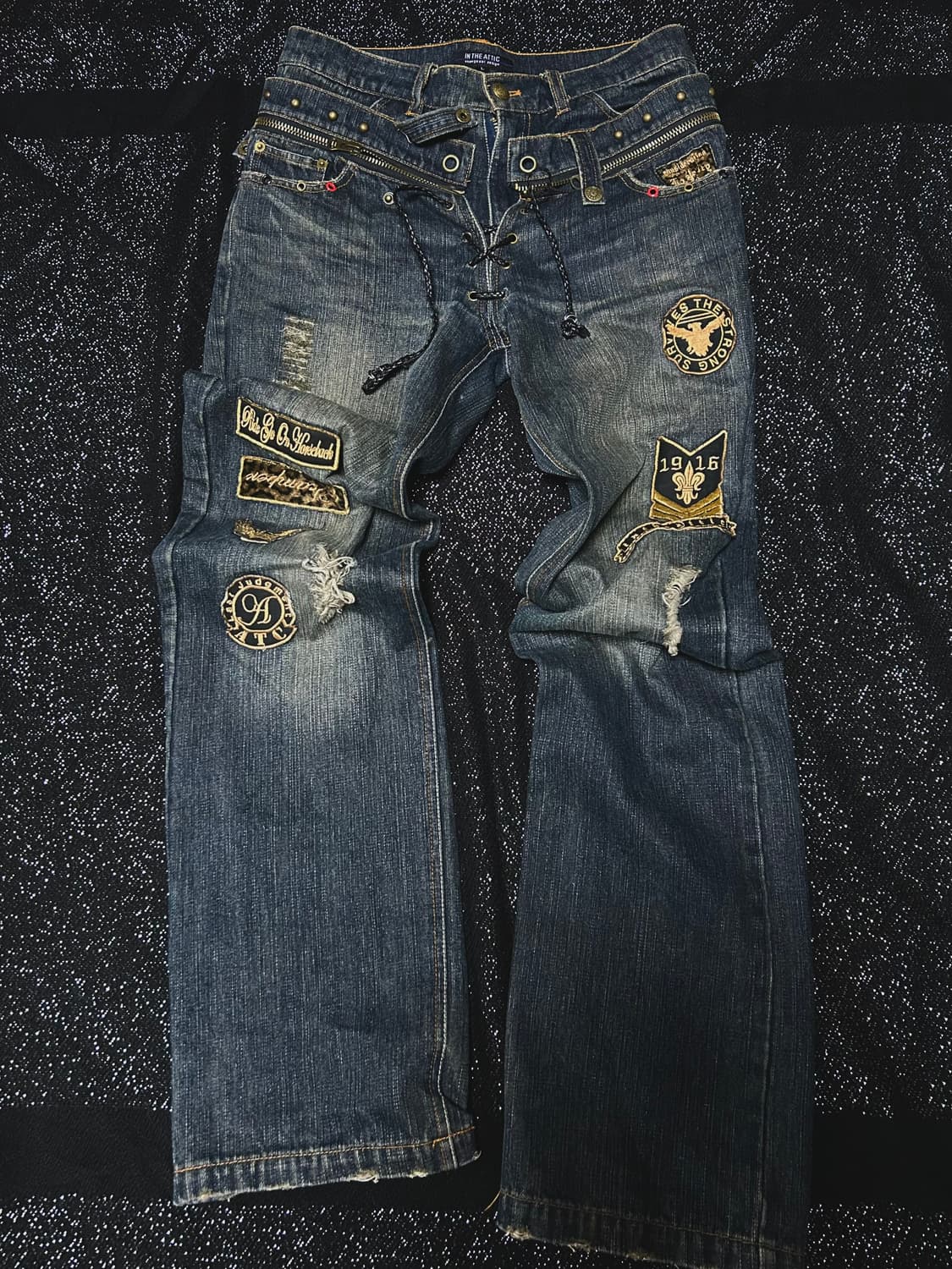 *RARE* 2000s In the attic lace-up pants 상품이미지1