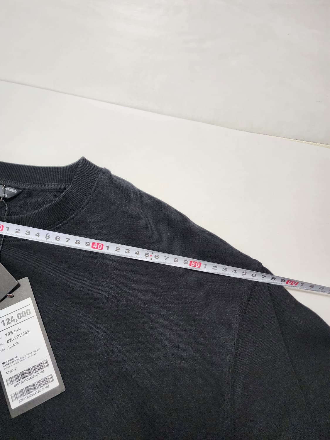 지오지아앤드지맨투맨티셔츠105사이즈블랙 상품이미지4