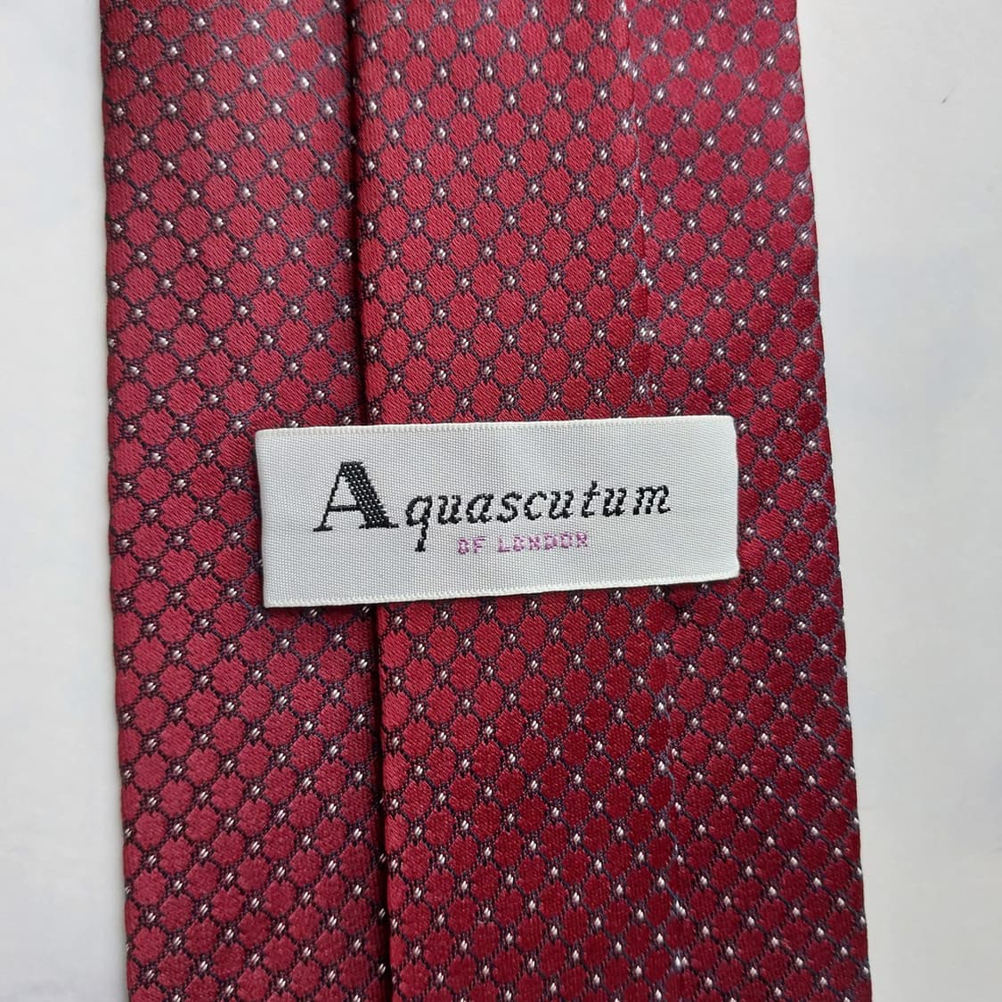 아쿠아스큐텀 실크 마이크로 패턴 넥타이 10.1cm A+등급 K2034 상품이미지8