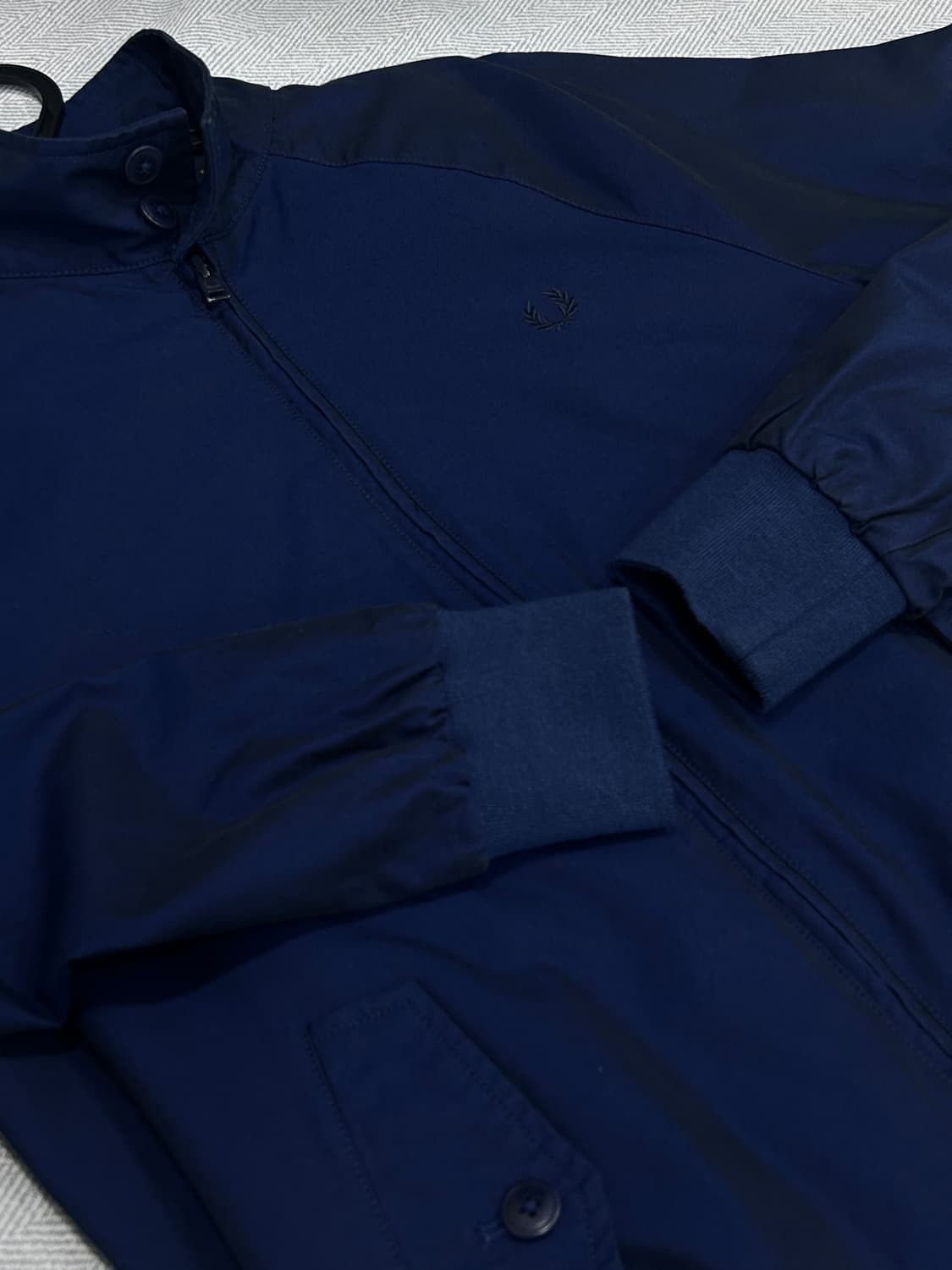[S] 프레드페리 클래식 헤링턴 자켓 블루종 남성 90-95 네이비 상품이미지6
