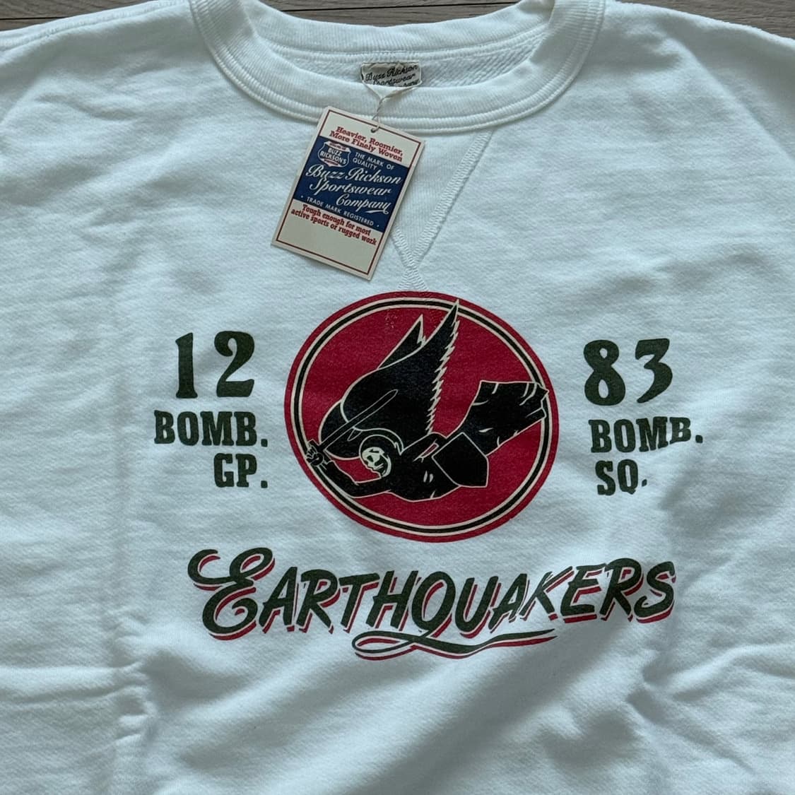 버즈릭슨 화이트 스웻 셔츠 맨투맨 XXL 83rd BOMB.SQ. 상품이미지2