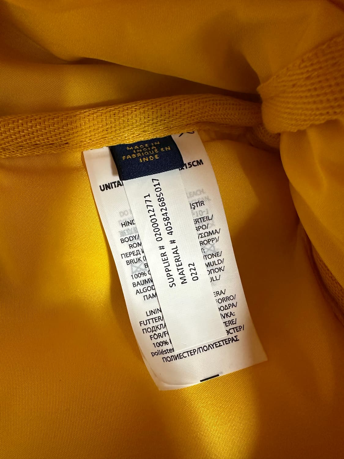 폴로 랄프로렌 옐로우 백팩 새상품 상품이미지4