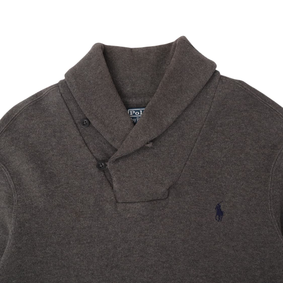 폴로 랄프로렌 챠콜그레이 숄카라 니트 스웻셔츠 상품이미지2