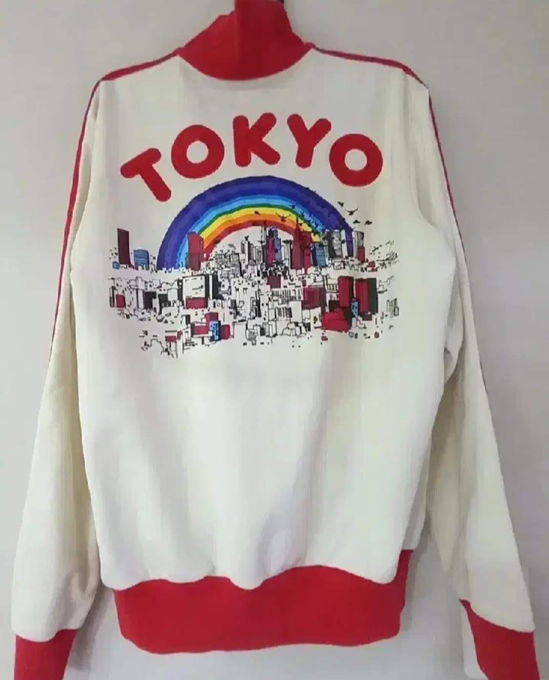 아디다스 도쿄 흰빨 화이트 저지 져지집업 90/S 상품이미지4