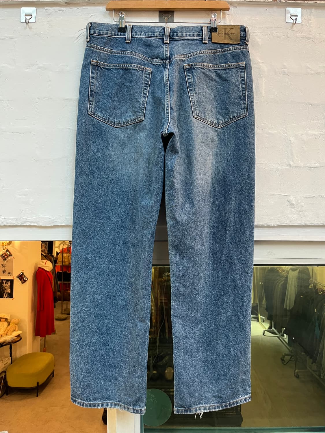 Calvin Klein 스트레이트 와이드 데님 진 36 상품이미지6