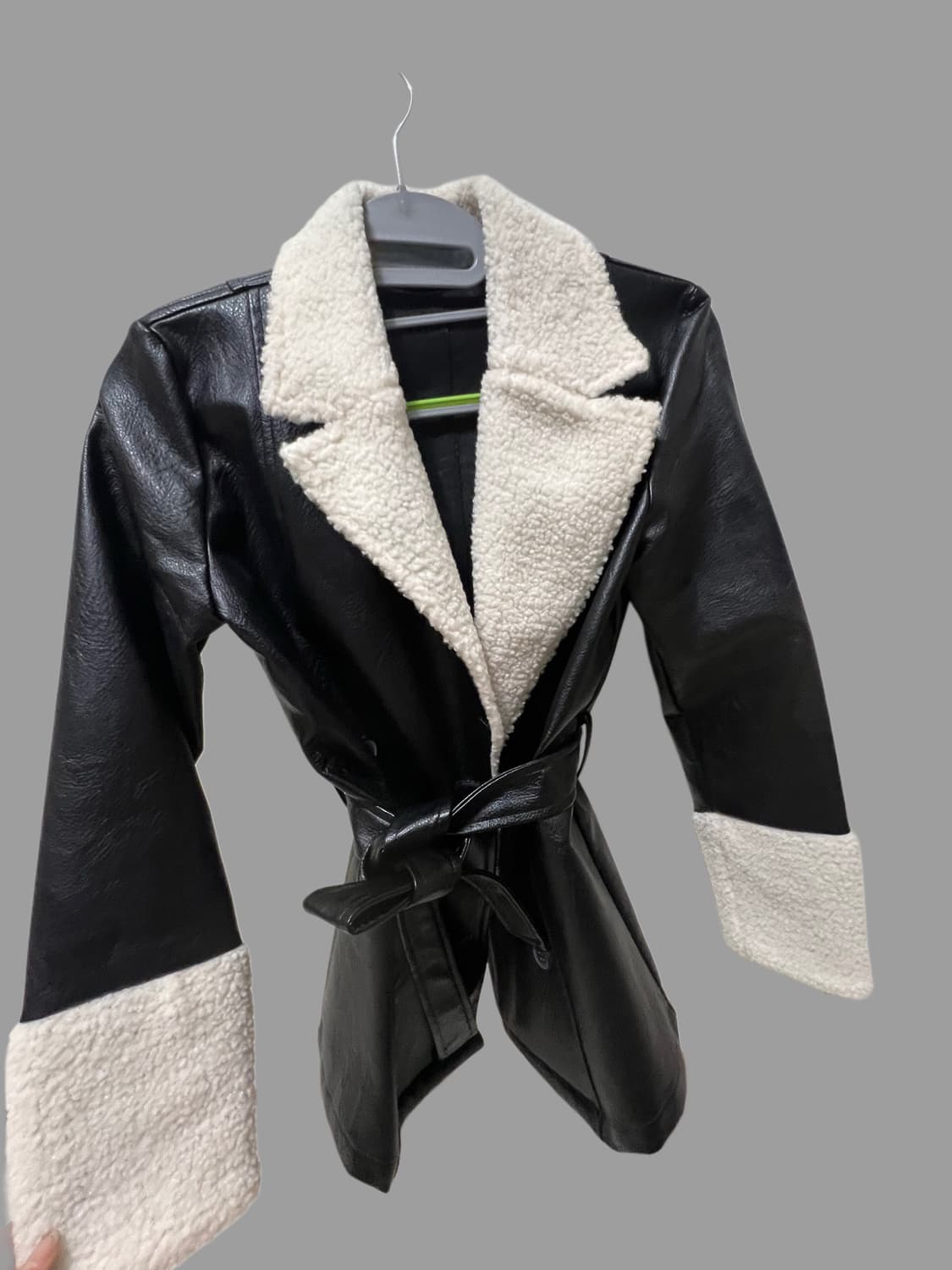 빈티지 무스탕&가죽치마 세트 상품이미지3