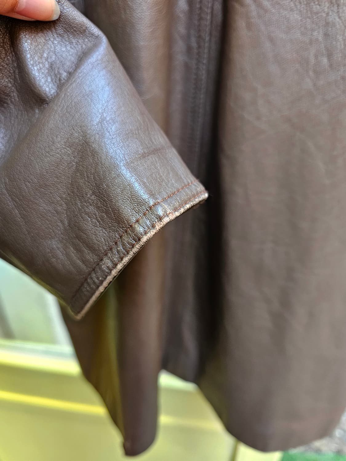 M&J 토프브라운 램스킨 더블자켓 상품이미지8